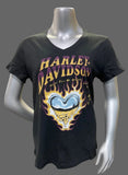 Ladies HD Heart of Chrome S/S T-Shirt with Custom Dealer Imprint