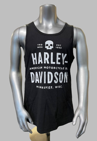 Men's HD Skull Stack Tank Top with Custom Dealer Imprint