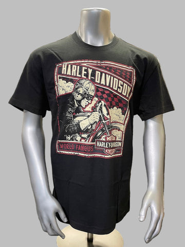 Men's HD Vintage Racer S/S T-Shirt with Custom Dealer Imprint