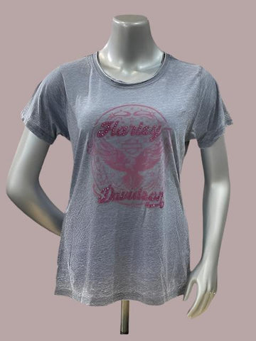 Ladies HD Retro Eagle S/S T-Shirt with Custom Dealer Imprint