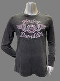 Ladies HD Script Badge L/S T-Shirt with Custom Dealer Imprint
